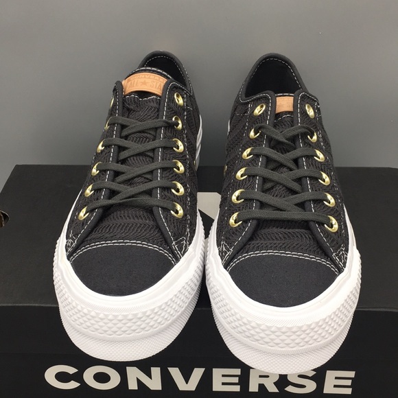 Converse CTAS LIFT OX almost black WMNS Platforms Sneakers - Picture 4 of 8